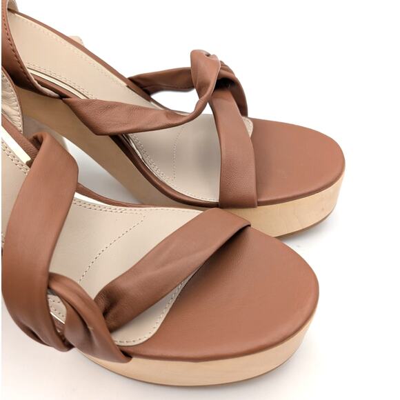 Paige Cayden Leather Ankle Strap Platform Sandals Women's Size US11 EU42 - Picture 10 of 10